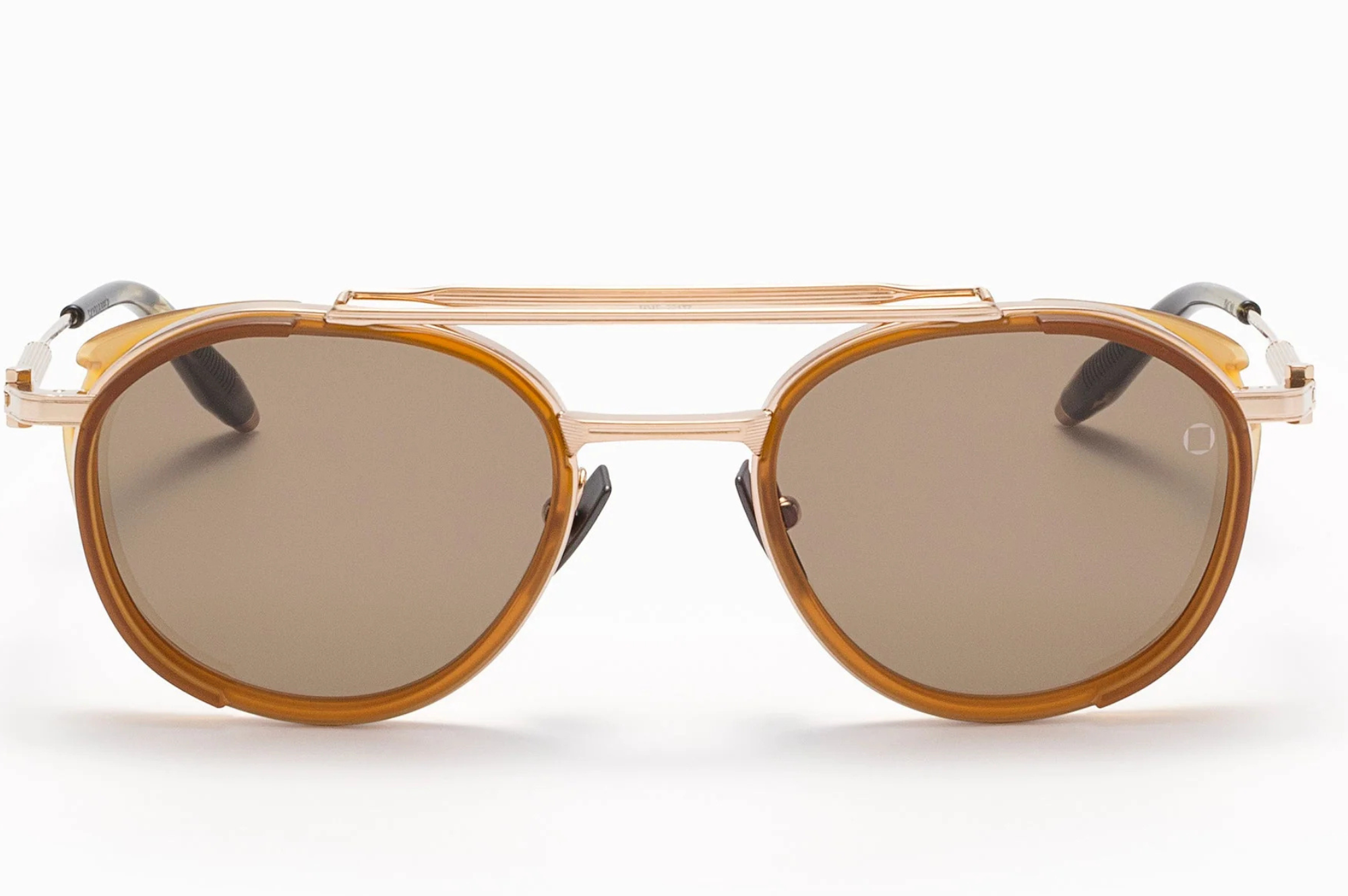 Occhiali da sole AKONI SKYMAPPER Brushed White Gold