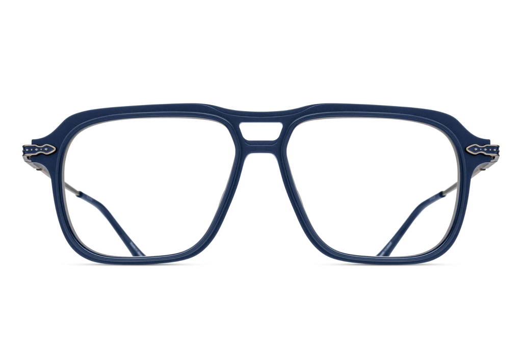 Occhiali da vista MATSUDA M2062 MATTE NAVY ANTIQUE SILVER