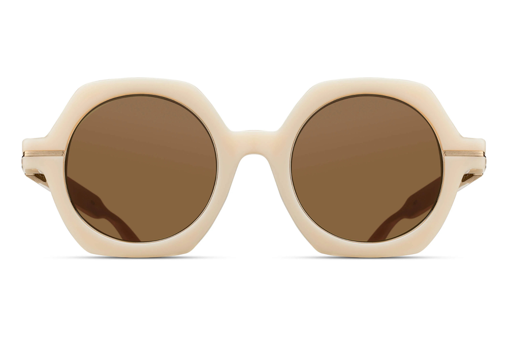 Occhiali da sole MATSUDA M2072 Milk White - Brushed Gold