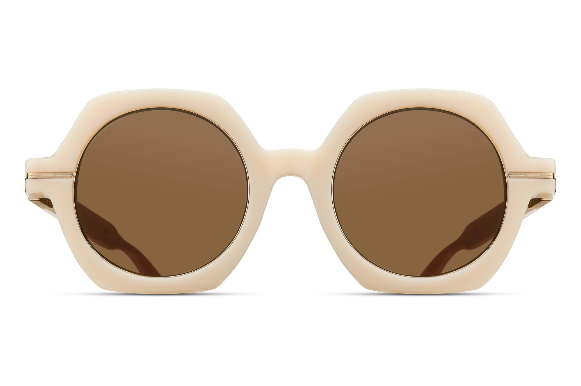 Occhiali da sole MATSUDA M2072 Milk White - Brushed Gold