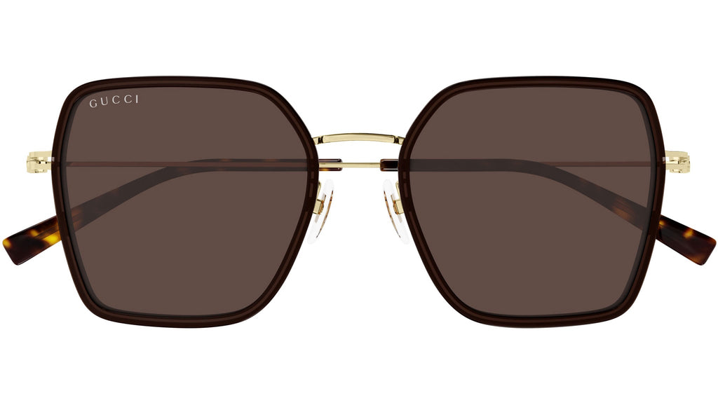 Occhiali da sole GUCCI GG1850SA Shiny transparent taupe brown