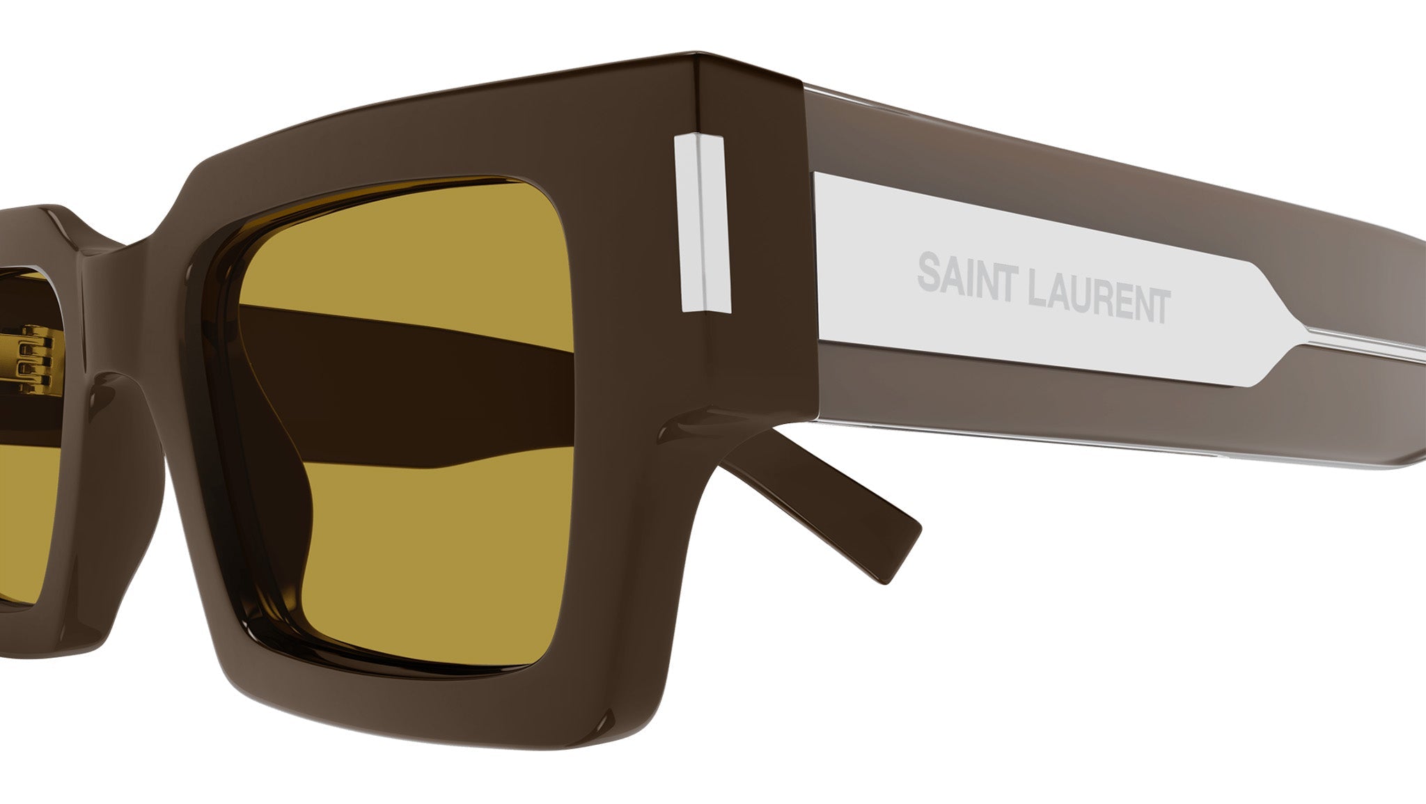 Occhiali da sole SAINT LAURENT SL572 Shiny solid dark brown
