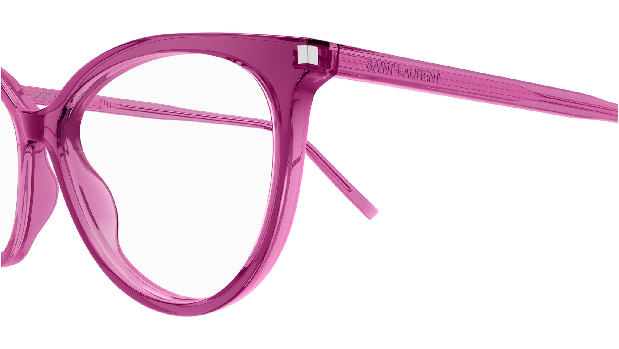 Occhiali da vista SAINT LAURENT SL261 Shiny transparent cyclamen