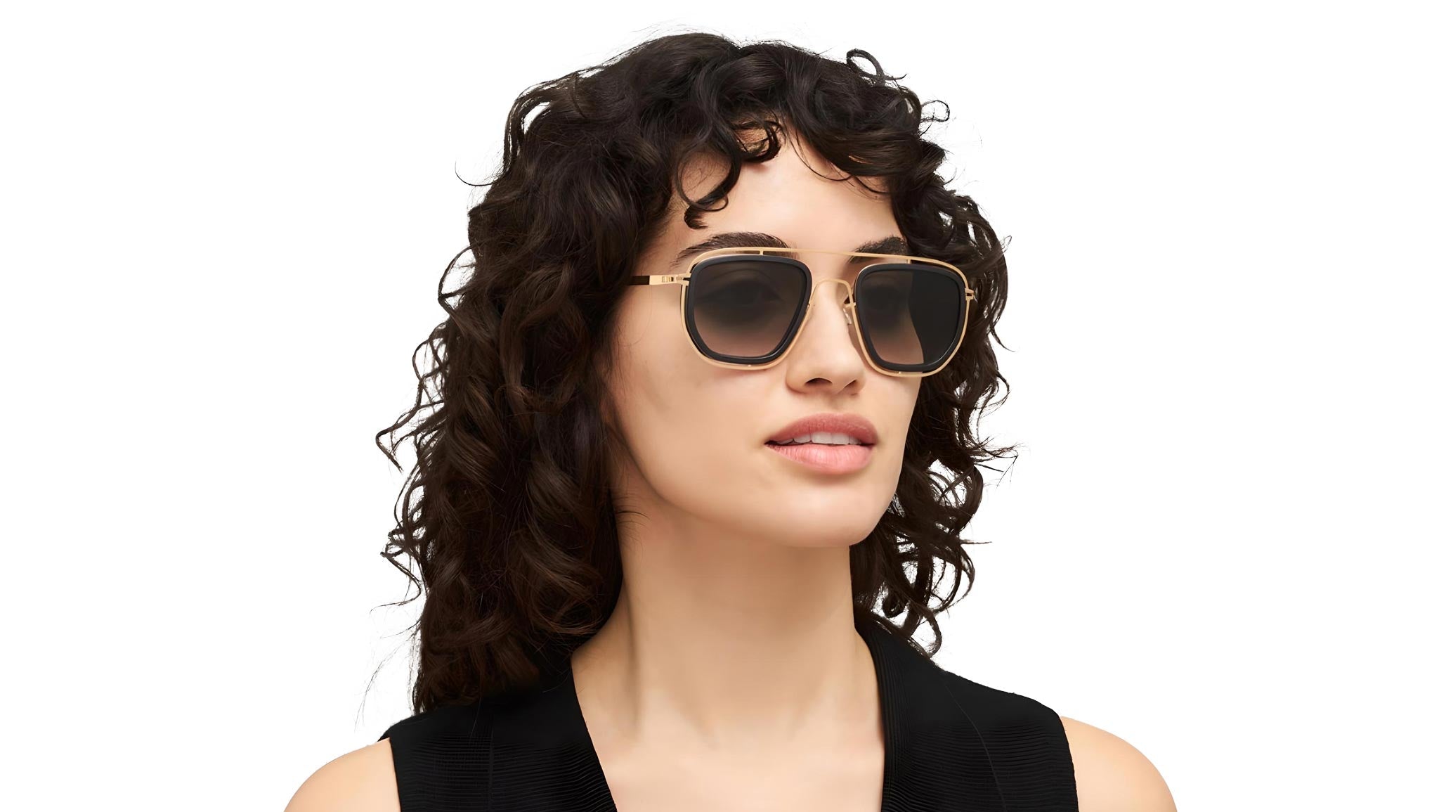 Occhiali da sole MYKITA FERLO Pitch black glossy gold