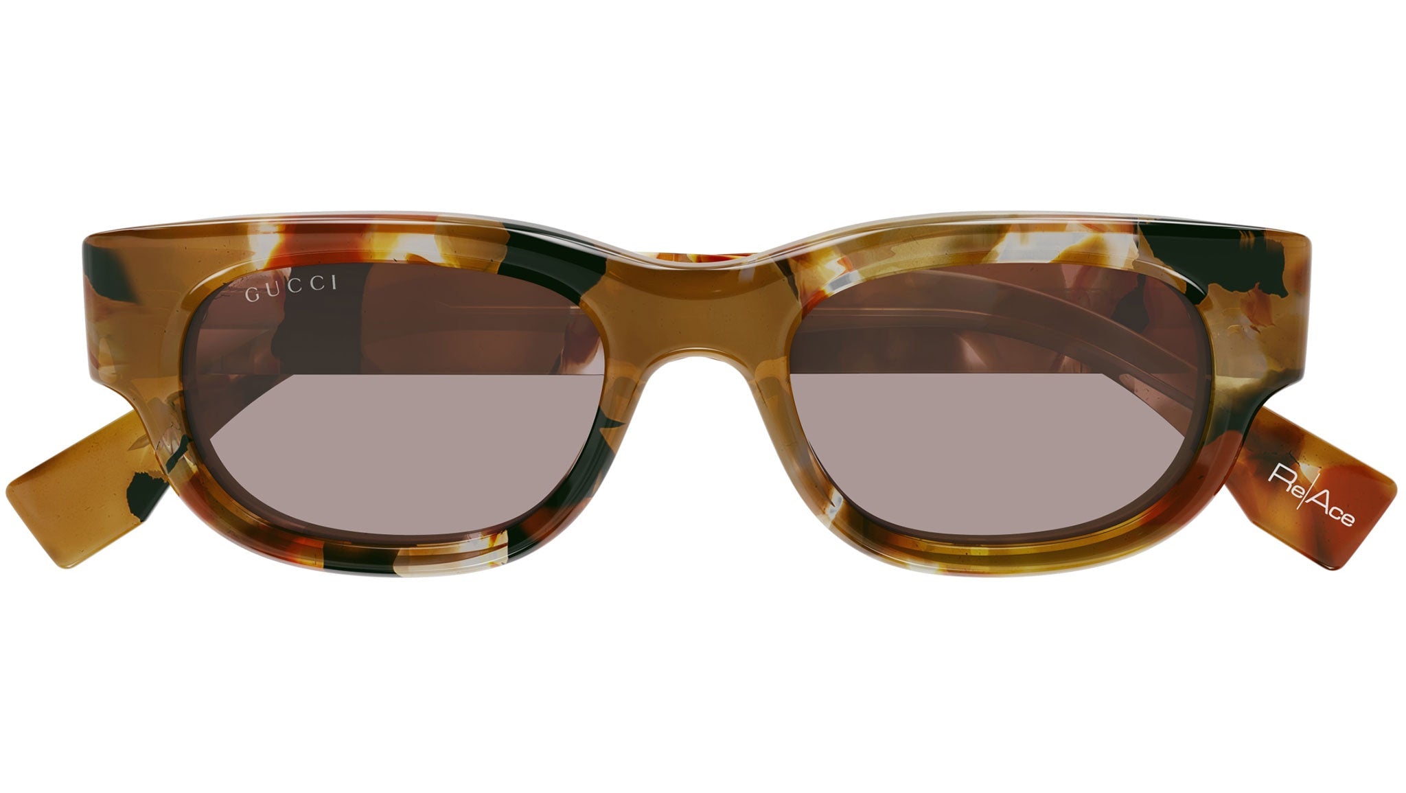 Occhiali da sole GUCCI GG1910S Macro spotted transparent brown
