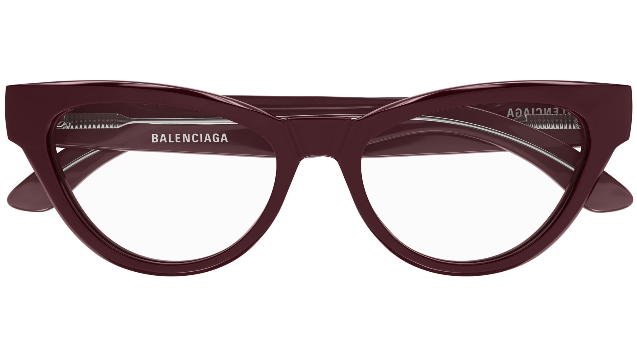 Occhiali da vista BALENCIAGA BB0241O Shiny solid burgundy