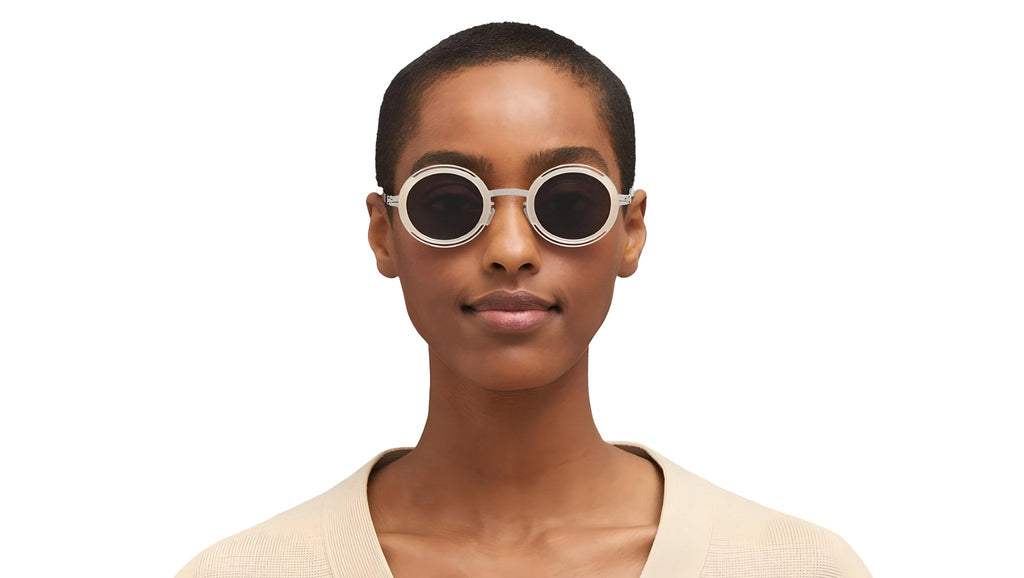 Occhiali da sole MYKITA PEARL Shiny silver blonde