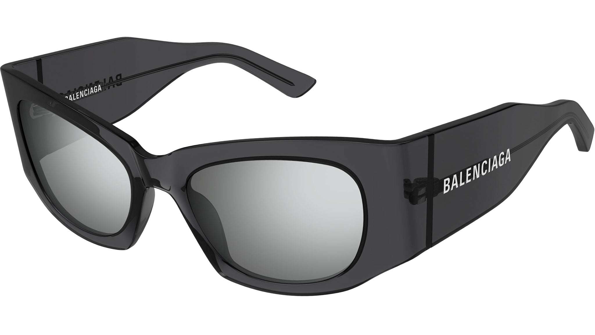Occhiali da sole BALENCIAGA BB0327S Shiny transparent dark grey