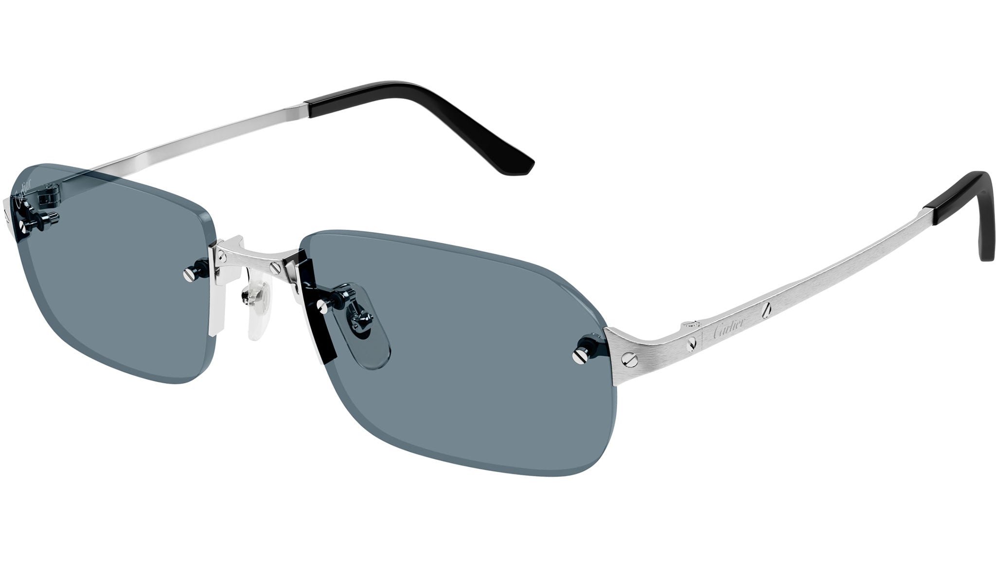 Occhiali da sole CARTIER CT0460S Brushed smooth platinum finish