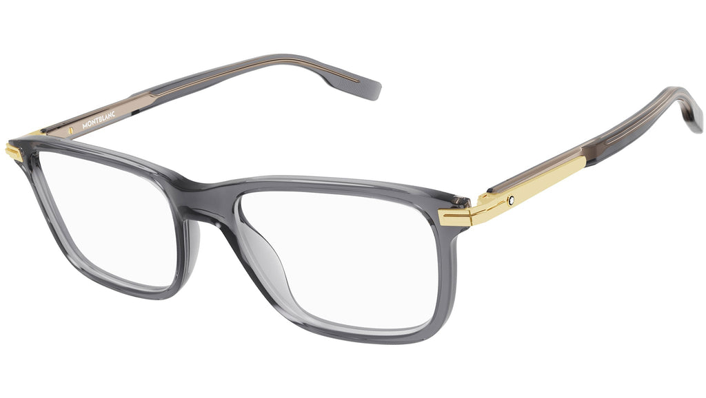 Occhiali da vista MONTBLANC MB0277O Shiny transparent dark grey