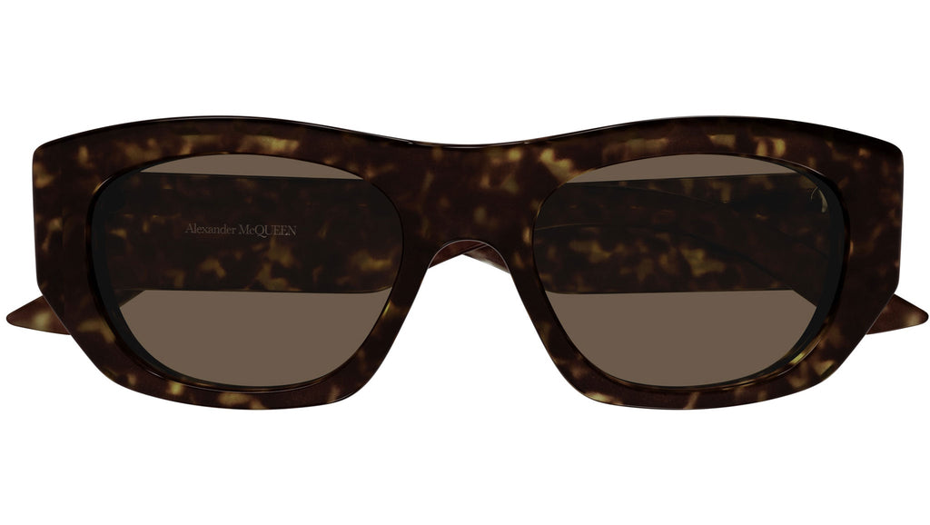 Occhiali da sole ALEXANDER MCQUEEN AM0450S Shiny dark havana