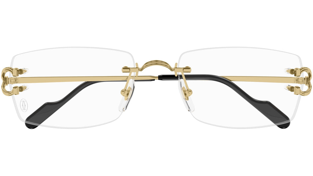 Occhiali da vista CARTIER CT0563O Smooth golden finish