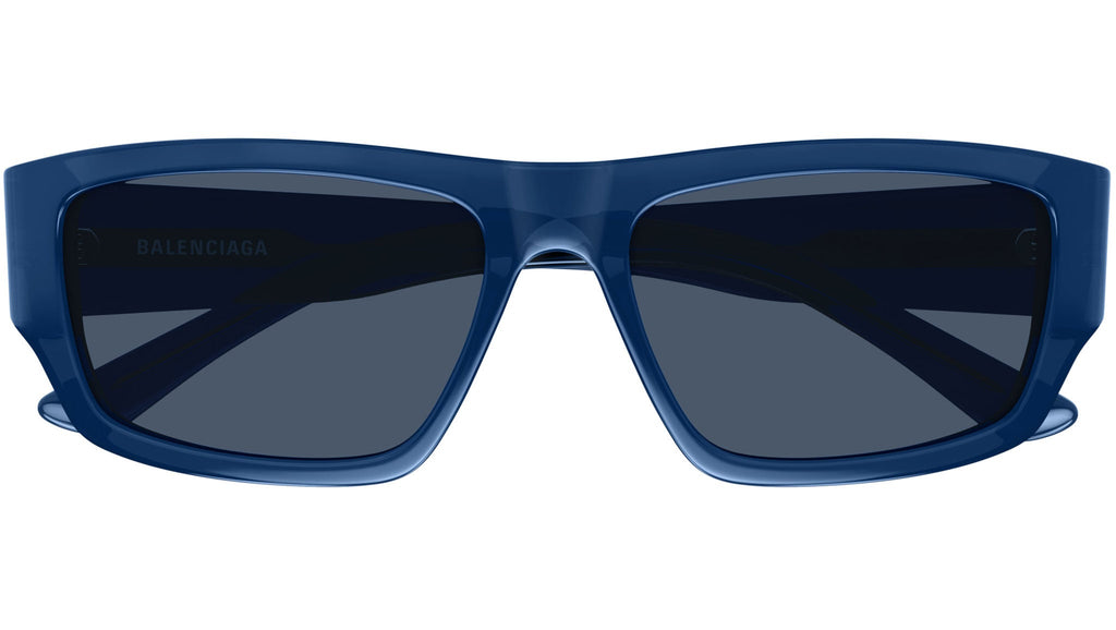 Occhiali da sole BALENCIAGA BB0366S Shiny transparent dark blue