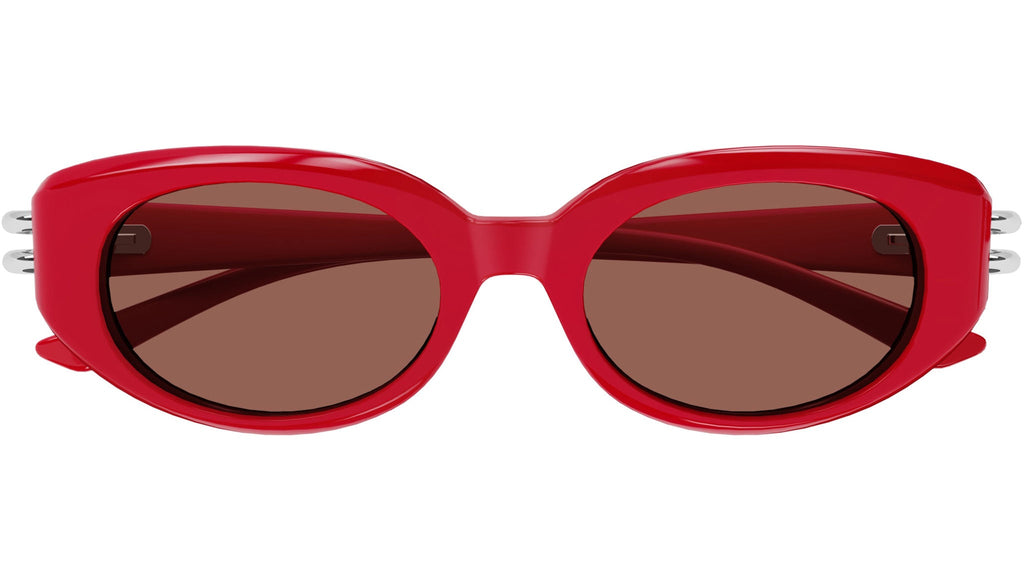 Occhiali da sole ALEXANDER MCQUEEN AM0469S Shiny solid red