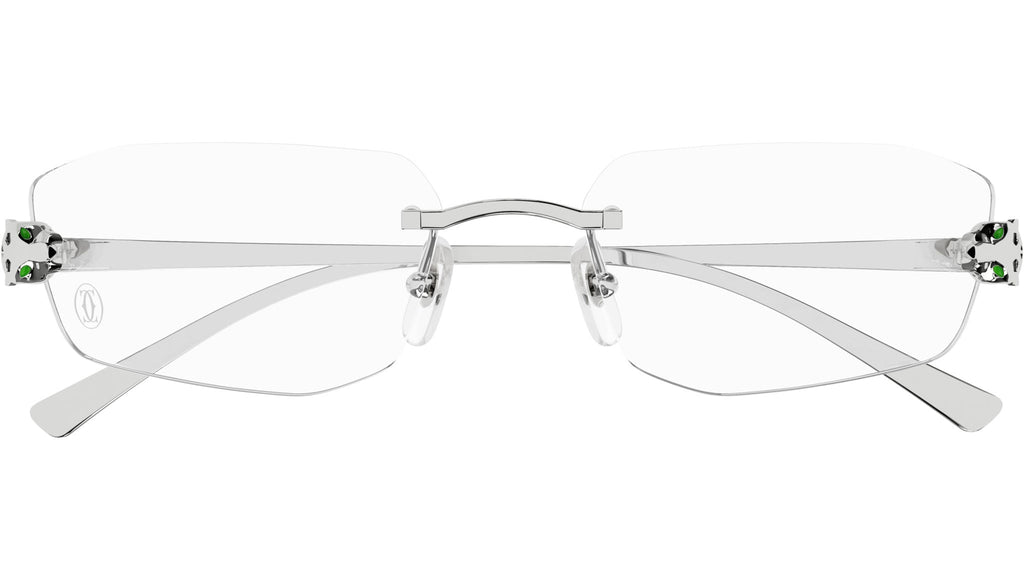 Occhiali da vista CARTIER CT0494O Smooth platinum finish