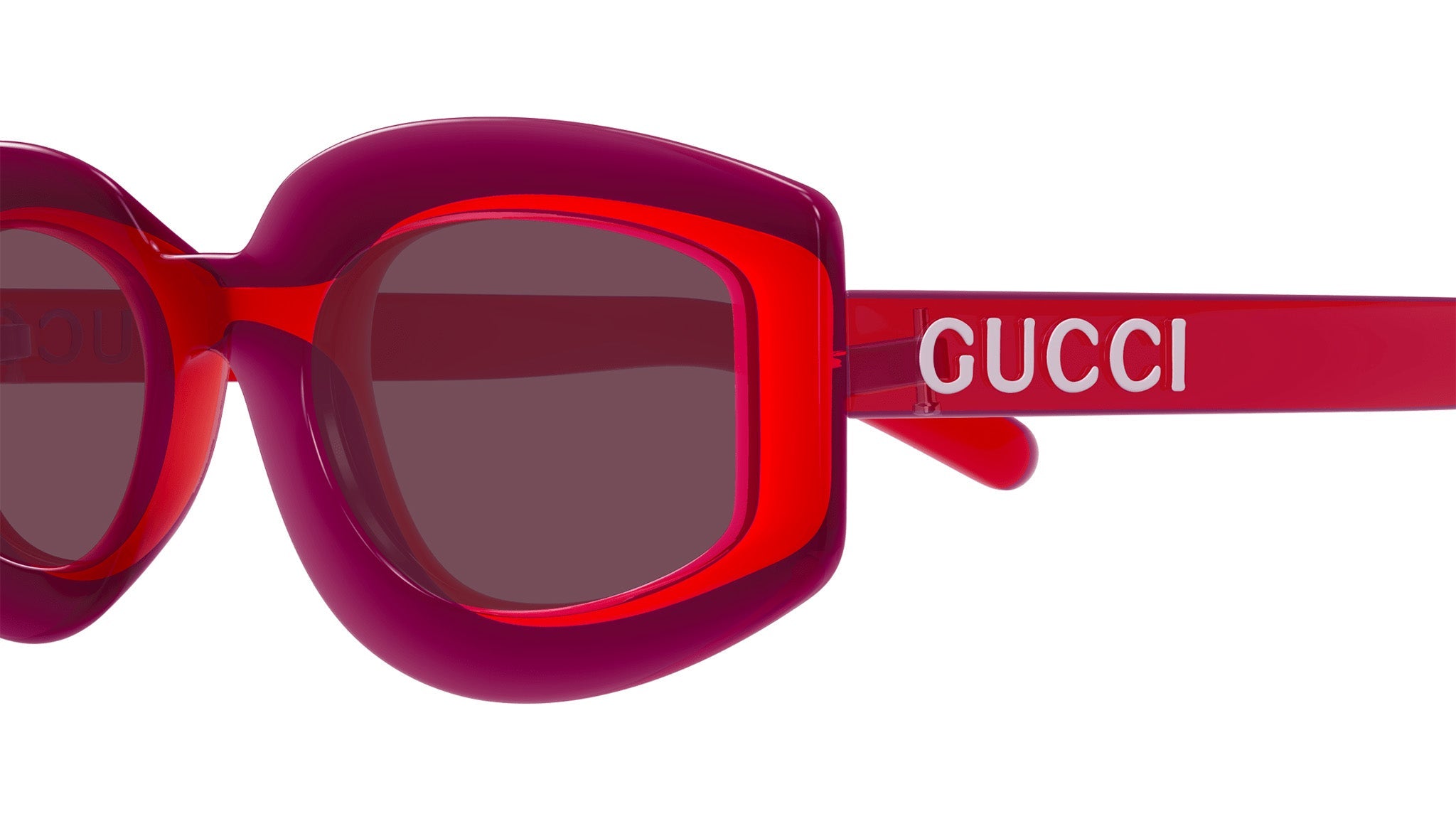 Occhiali da sole GUCCI GG1719S Shiny transparent red purple