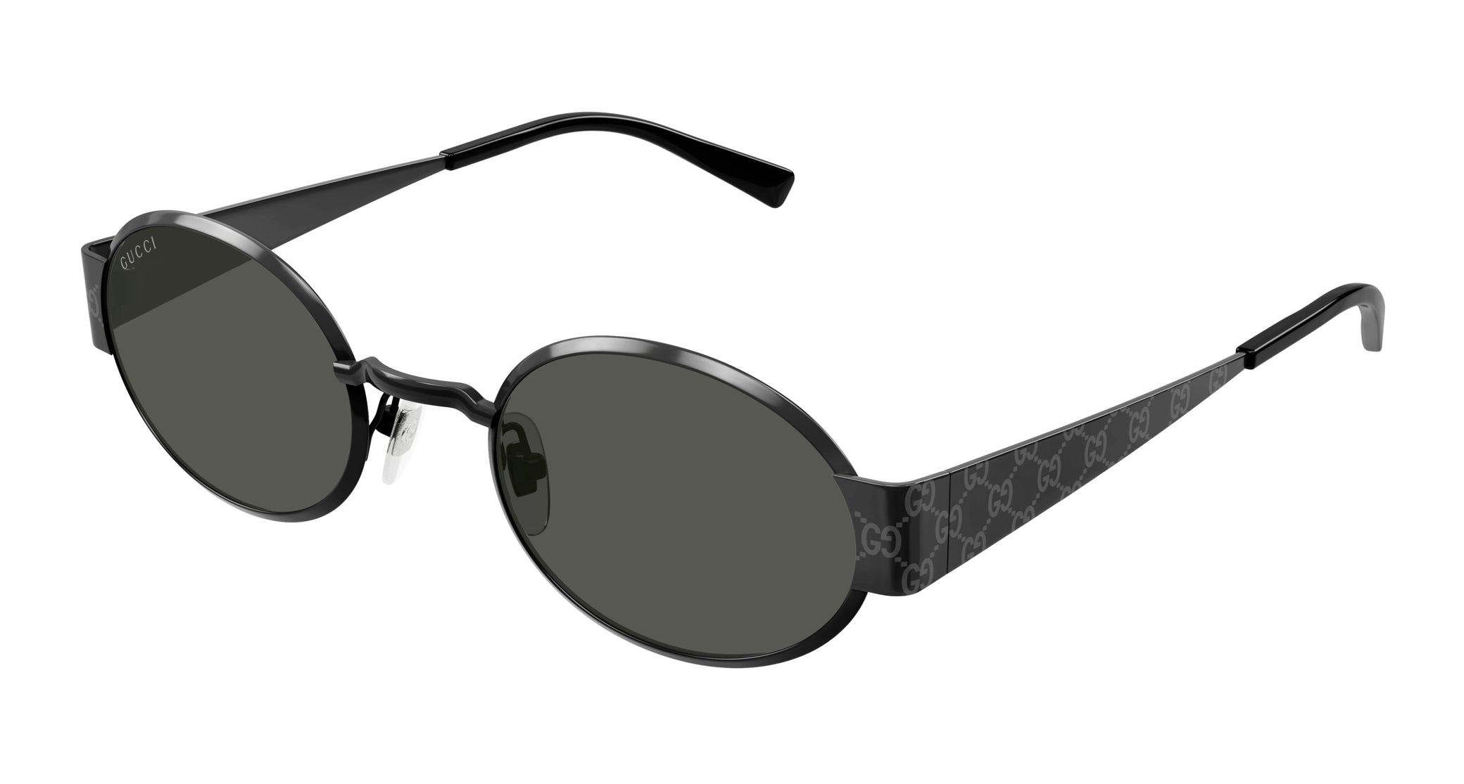 Occhiali da sole GUCCI GG1854S Shiny dark ruthenium laser guccissima texture