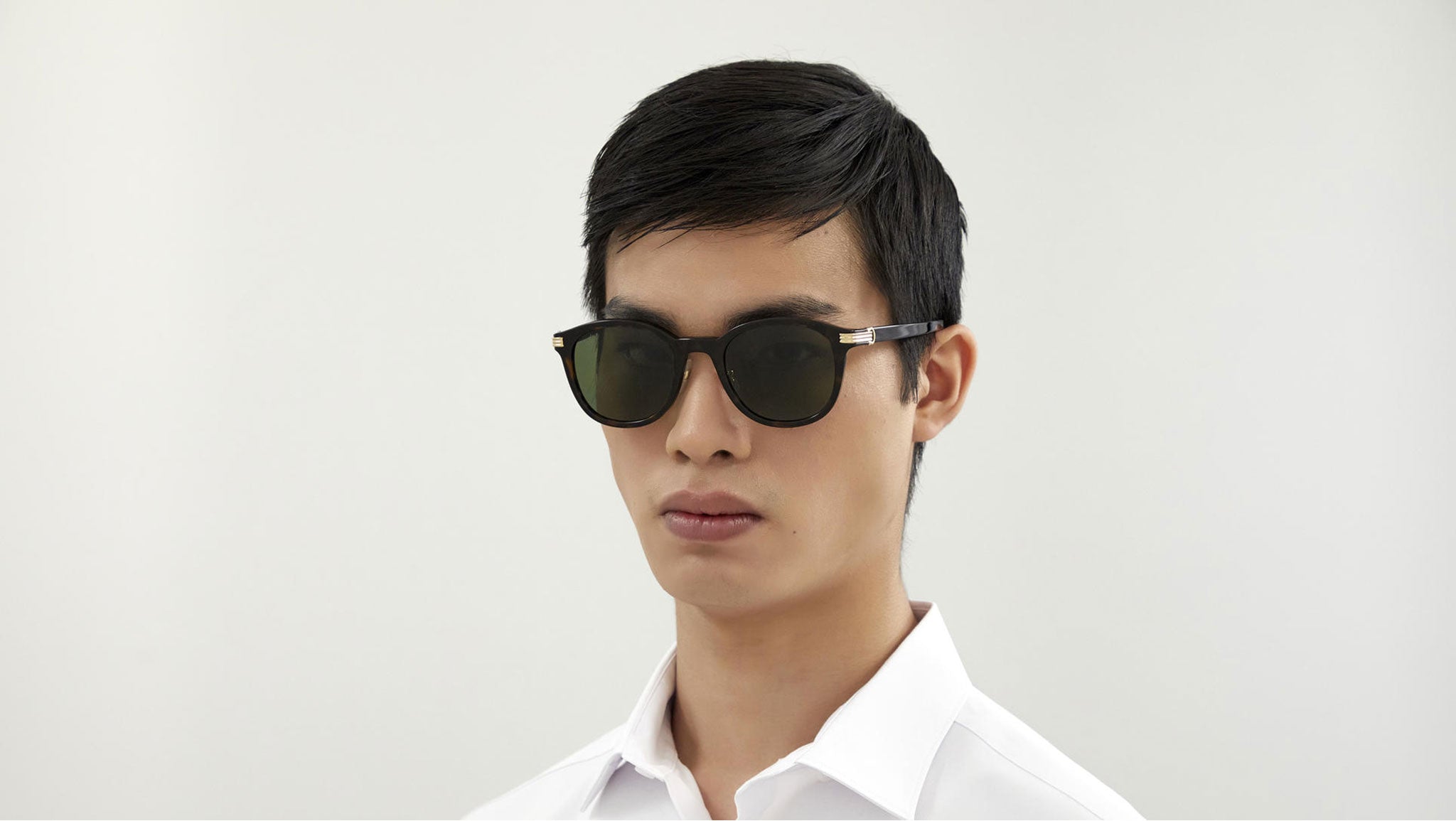 Occhiali da sole CARTIER CT0302S Dark tortoiseshell effect