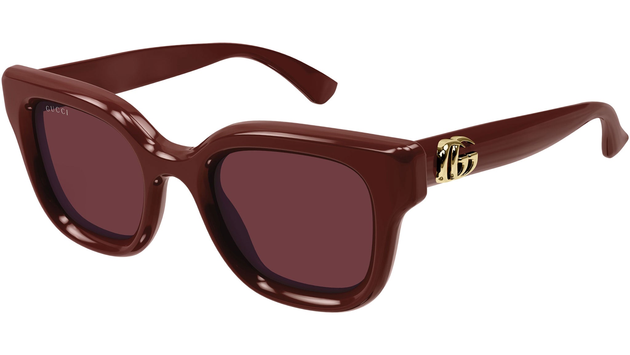 Occhiali da sole GUCCI GG1828S Shiny solid burgundy