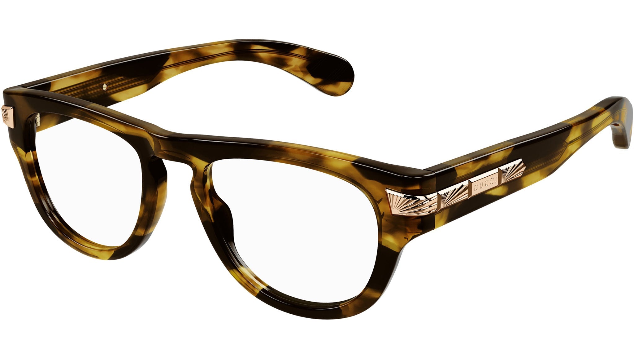 Occhiali da vista GUCCI GG1519O Shiny dark havana with black big spots