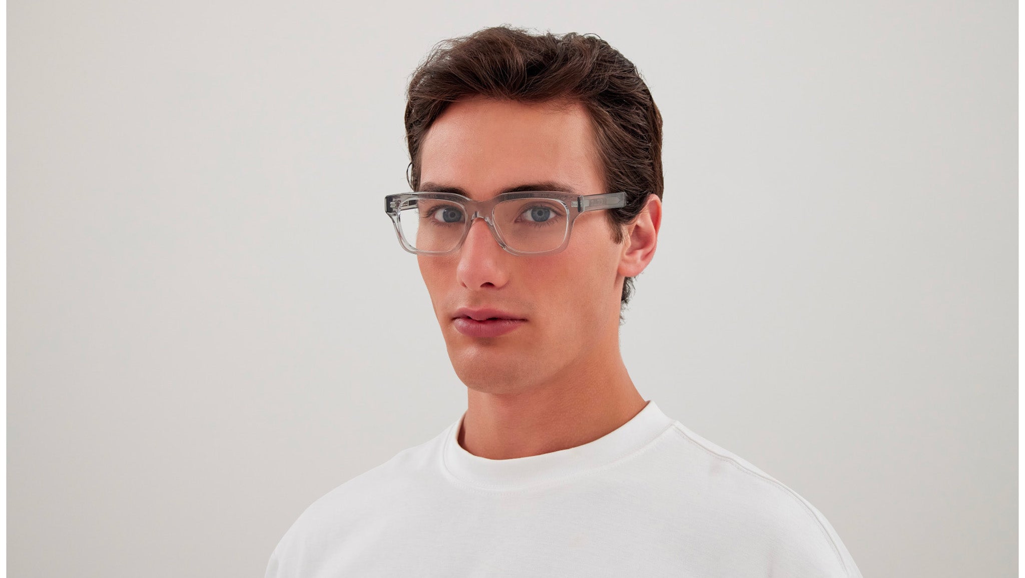Occhiali da vista GUCCI GG1731O Shiny transparent cloudy grey