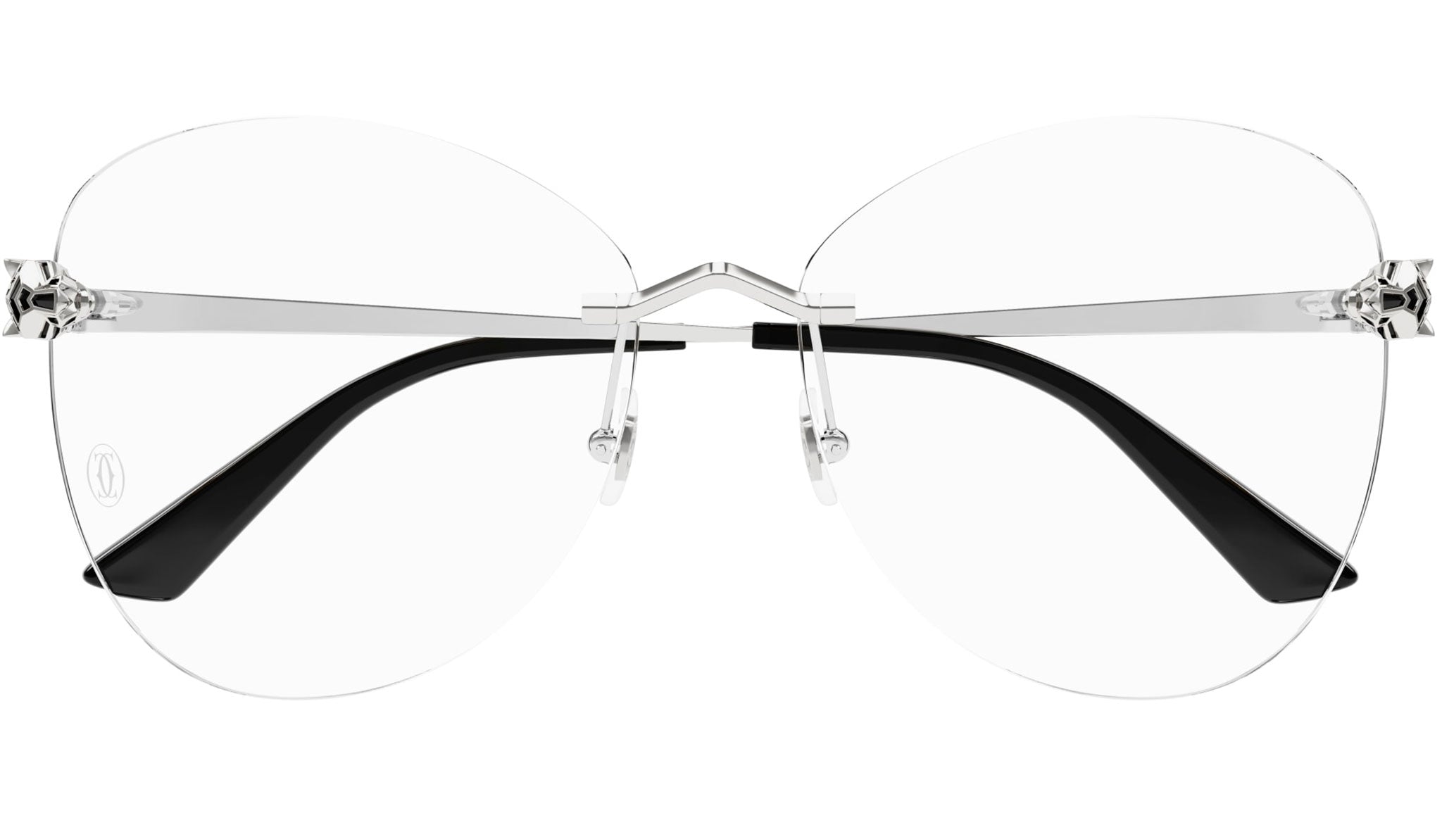Occhiali da vista CARTIER CT0418O Smooth platinum finish