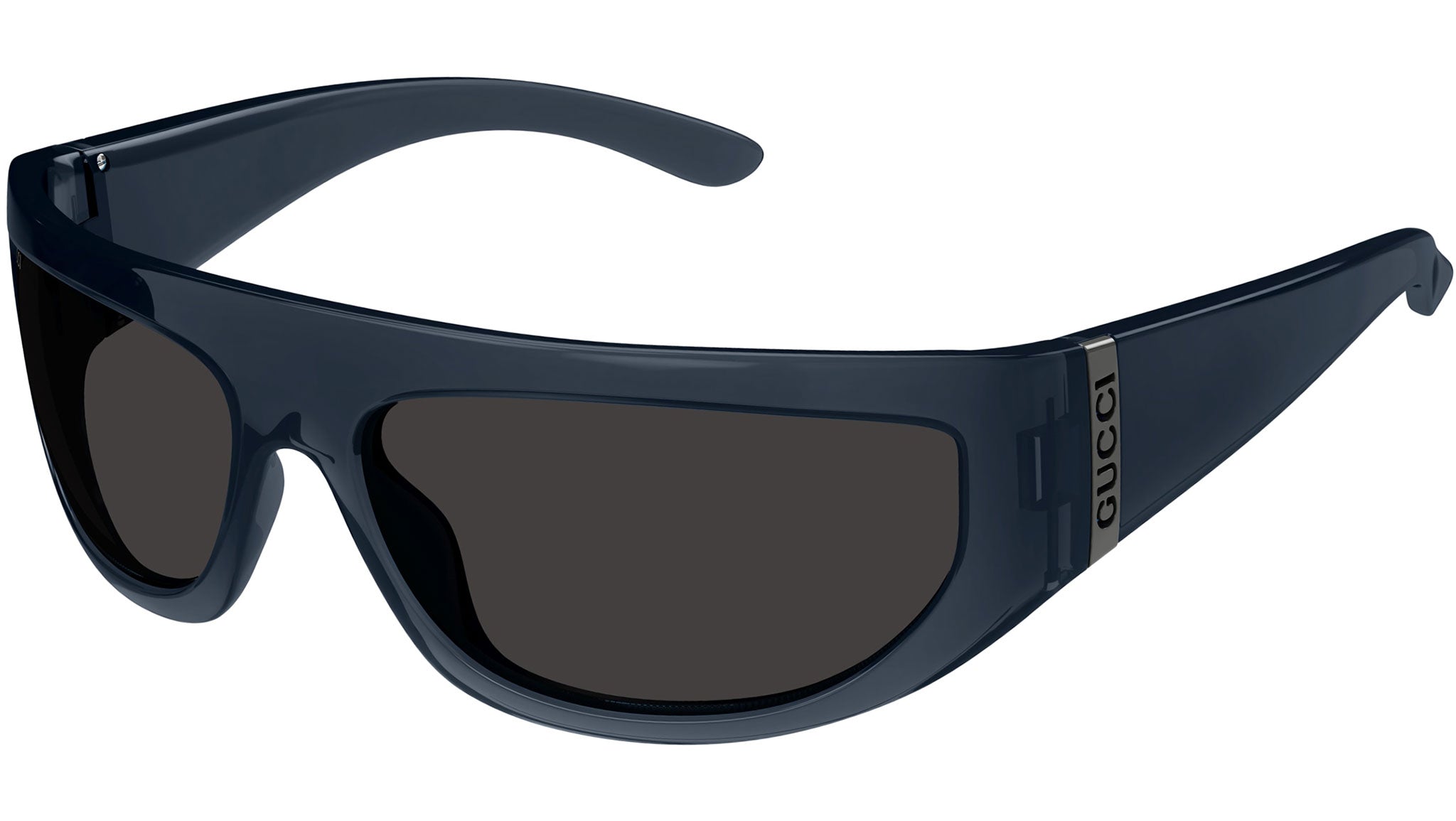Occhiali da sole GUCCI GG1574S Shiny transparent cobalt blue
