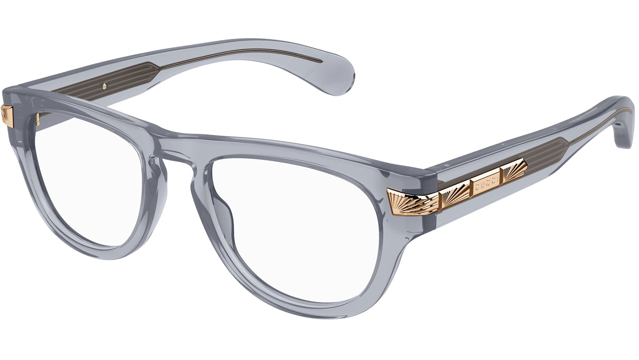 Occhiali da vista GUCCI GG1519O Shiny transparent grey