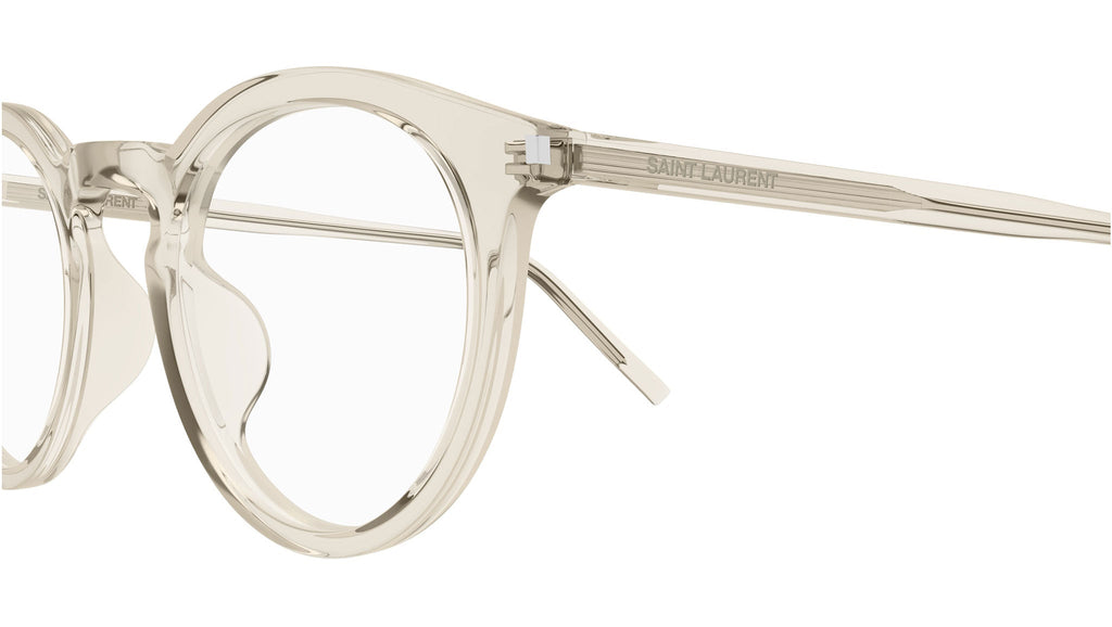 Occhiali da vista SAINT LAURENT SL347/F Shiny transparent cream