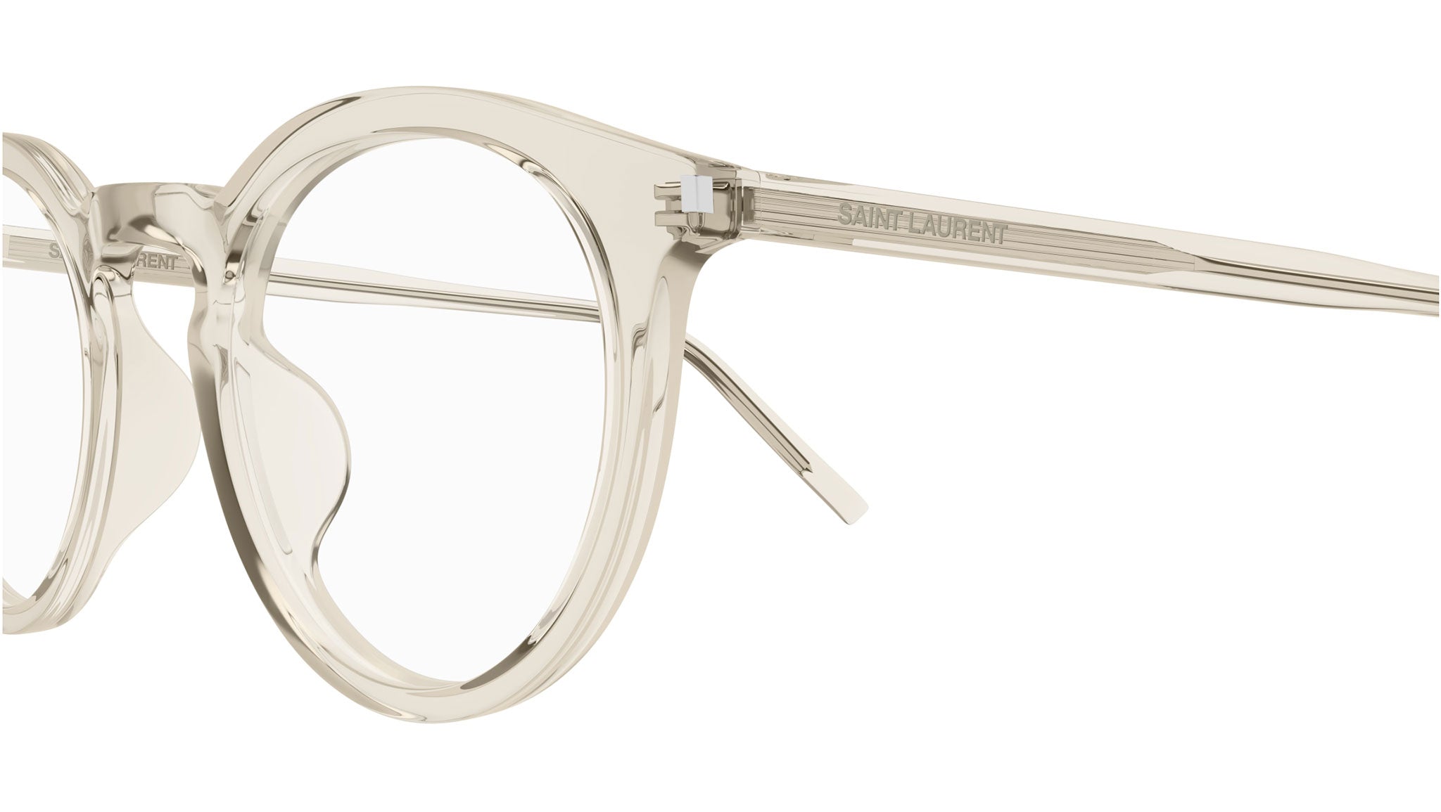 Occhiali da vista SAINT LAURENT SL347/F Shiny transparent cream