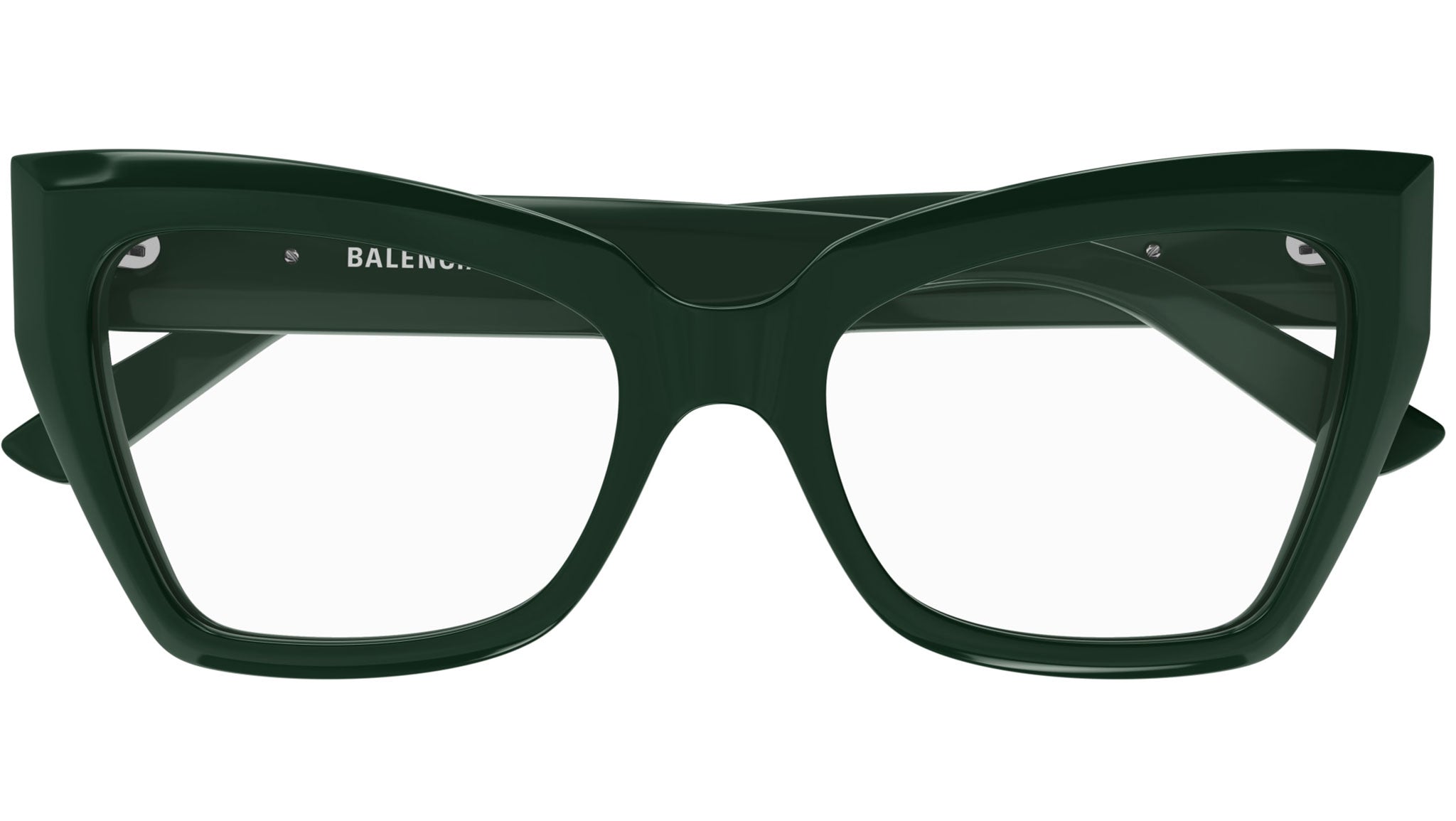 Occhiali da vista BALENCIAGA BB0275O Shiny solid dark green