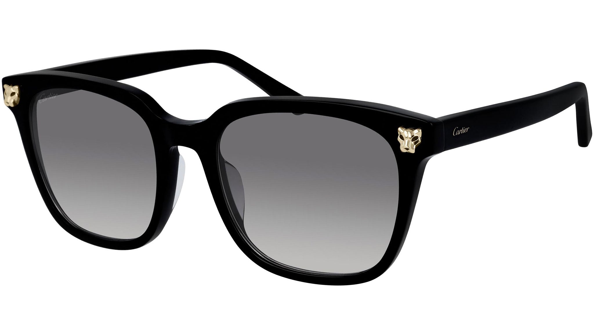 Occhiali da sole CARTIER CT0143SA Black smooth champagne golden