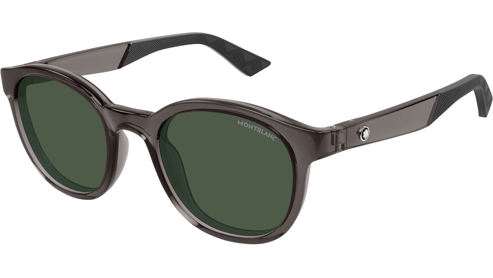 Occhiali da sole MONTBLANC MB0398S Shiny transparent grey