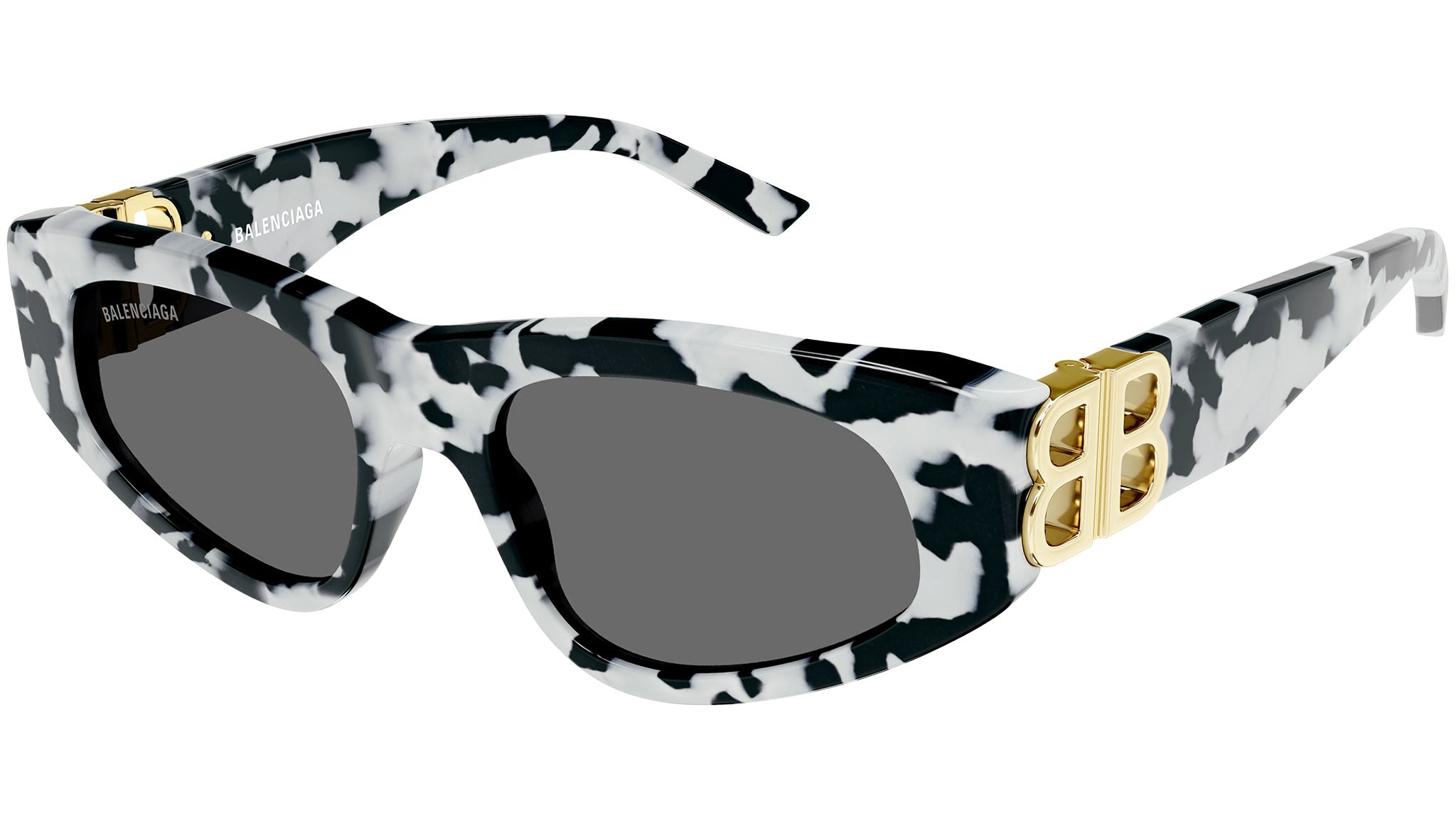 Occhiali da sole BALENCIAGA BB0095S Shiny black and white havana