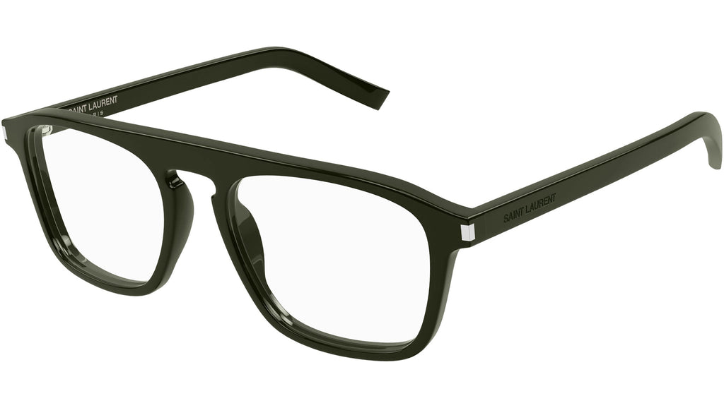 Occhiali da vista SAINT LAURENT SL157 Shiny solid military green