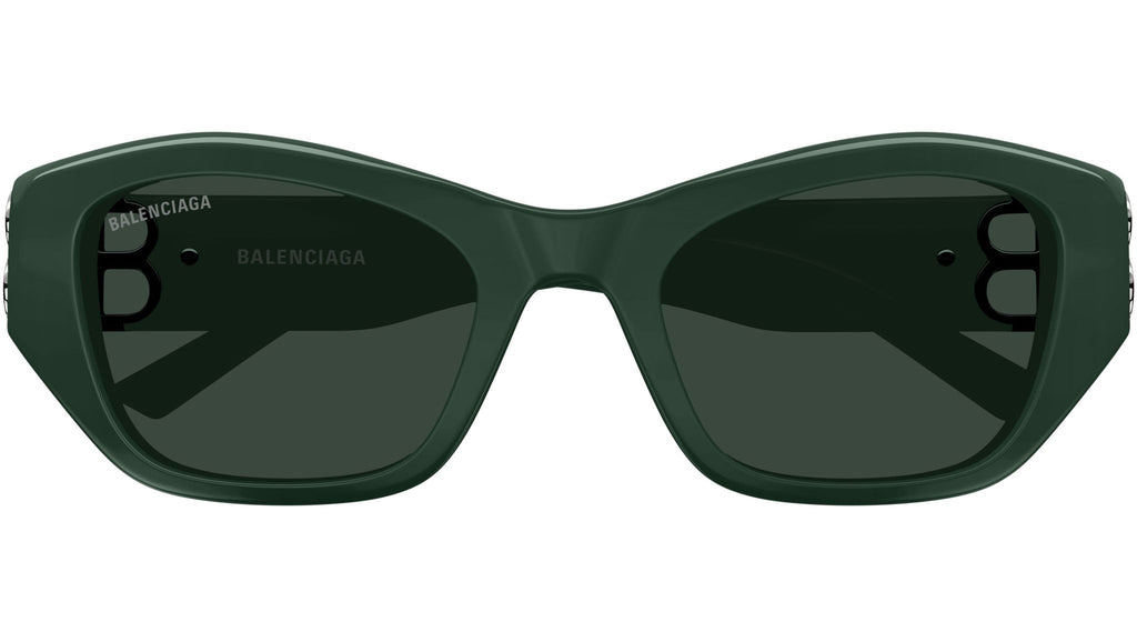 Occhiali da sole BALENCIAGA BB0311SK Shiny solid dark green