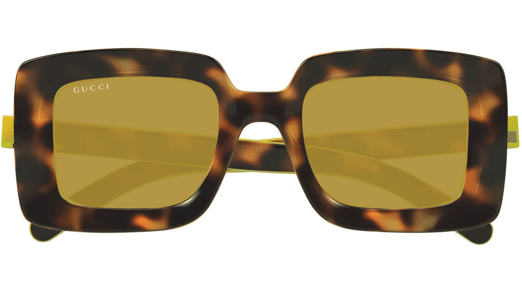 Occhiali da sole GUCCI GG1718S Shiny spotted havana + yellow