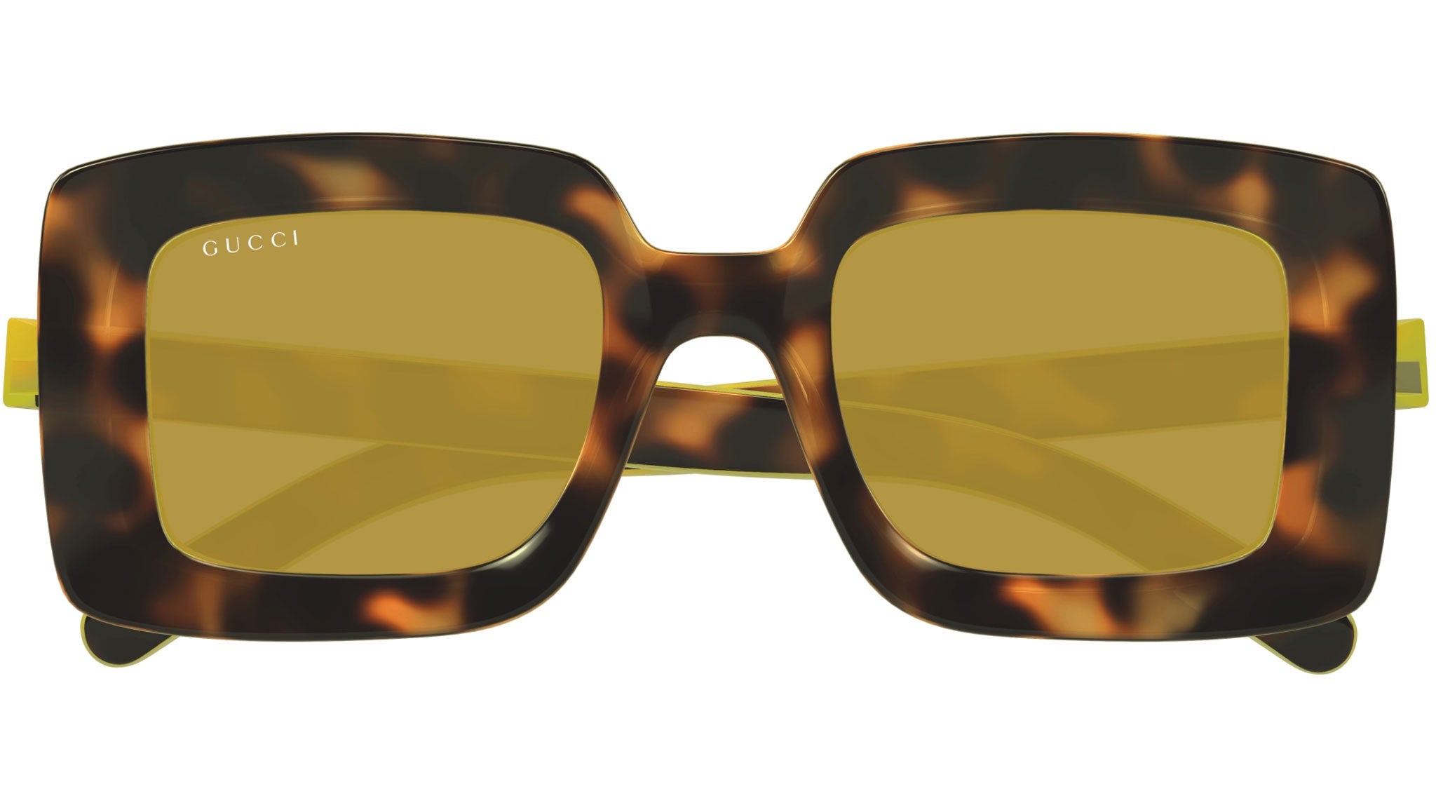 Occhiali da sole GUCCI GG1718S Shiny spotted havana + yellow