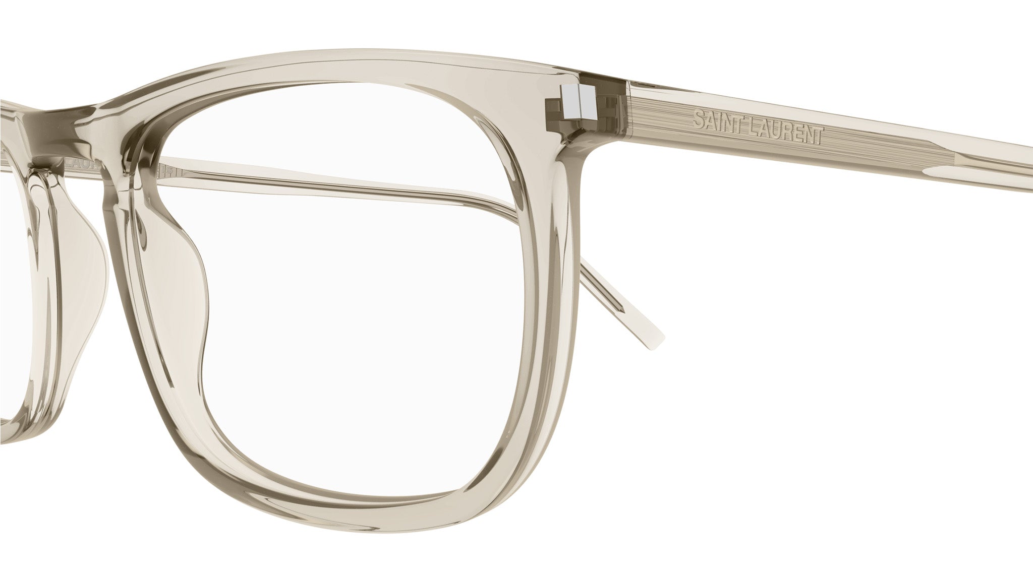 Occhiali da vista SAINT LAURENT SL670 Shiny transparent beige