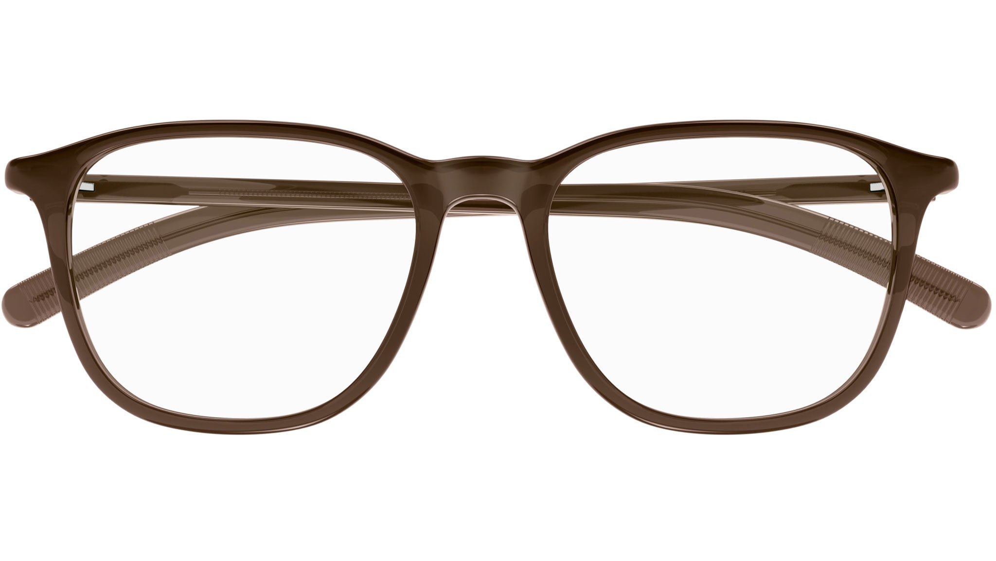Occhiali da vista MONTBLANC MB0386O Shiny transparent brown