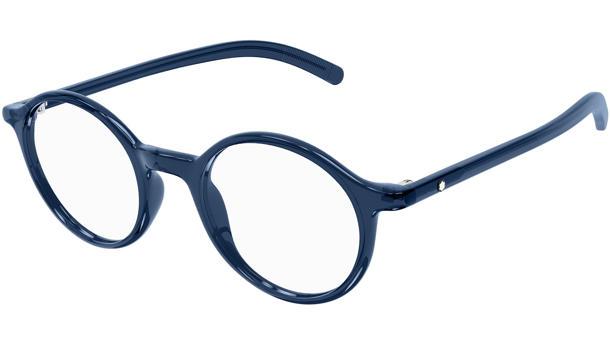 Occhiali da vista MONTBLANC MB0350O Shiny transparent blue