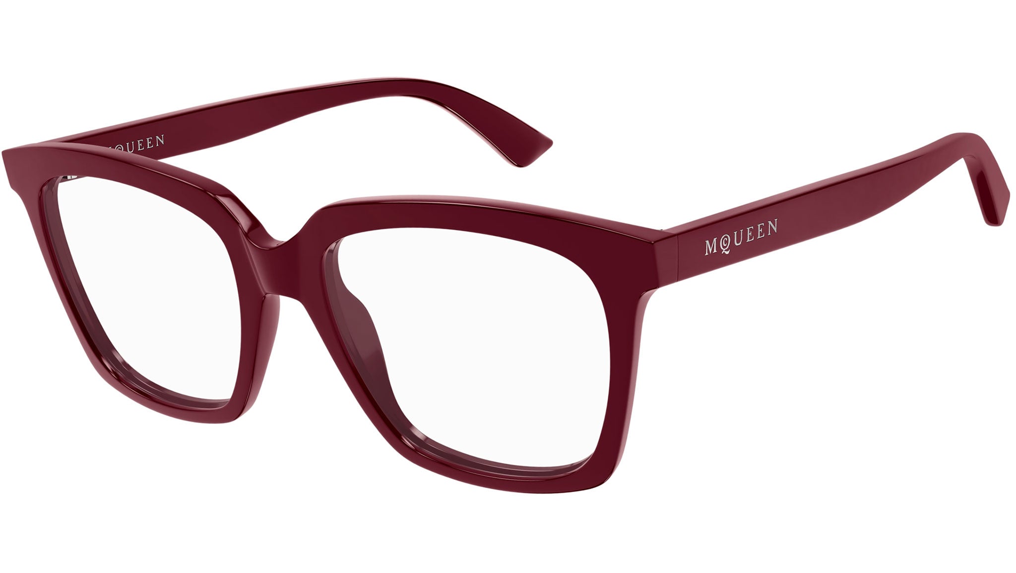 Occhiali da vista ALEXANDER MCQUEEN AM0513O Shiny solid burgundy