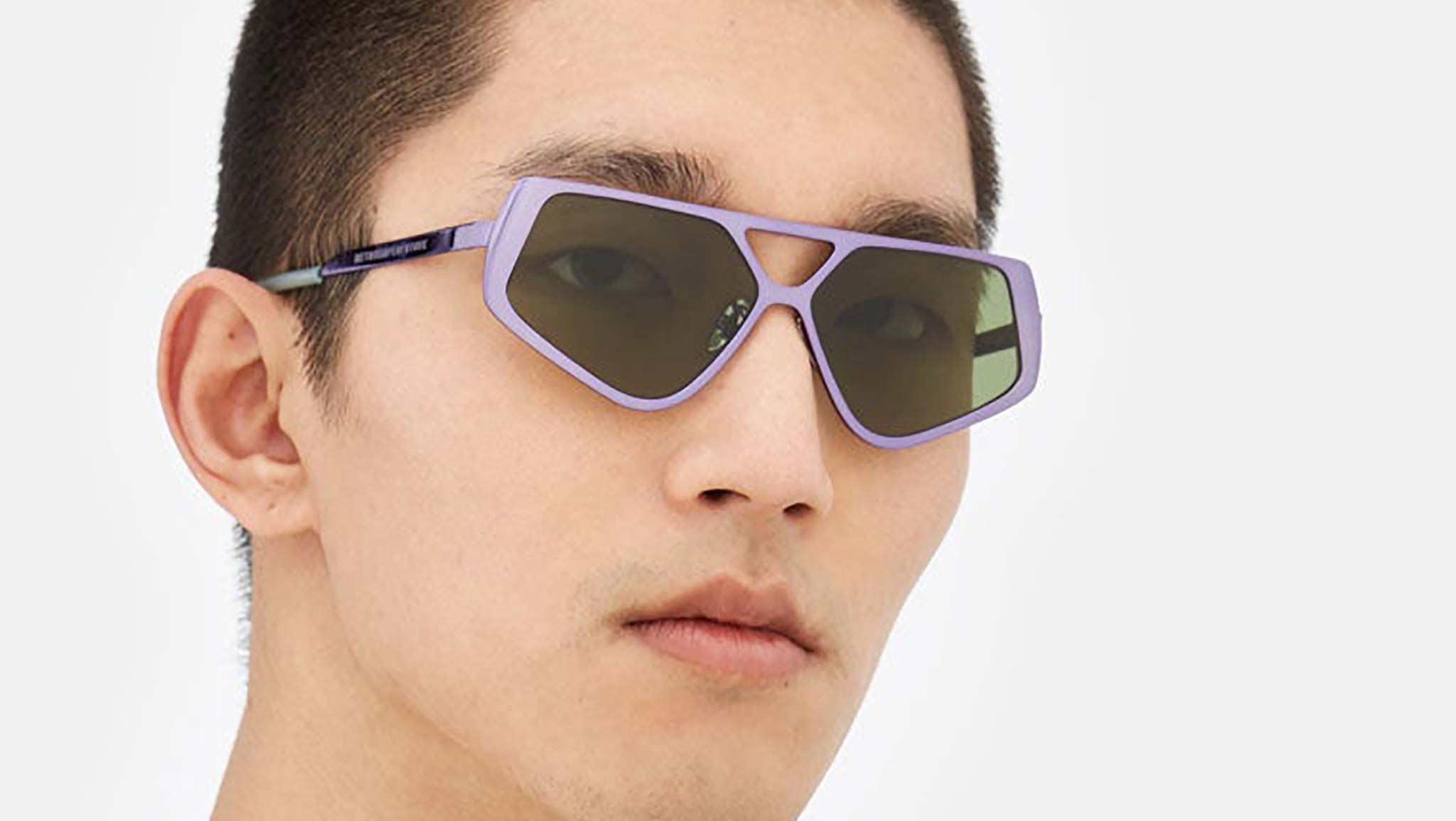 Occhiali RETROSUPERFUTURE Spazio Sleek violet chromed finish