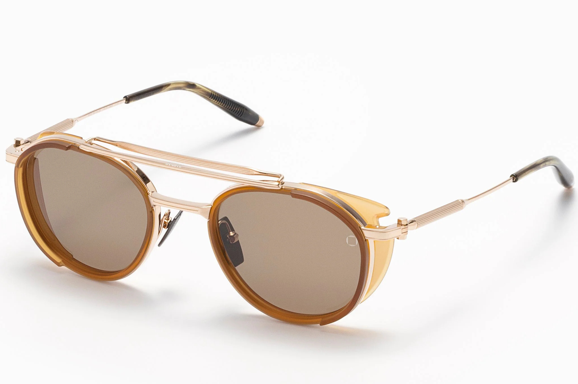 Occhiali da sole AKONI SKYMAPPER Brushed White Gold