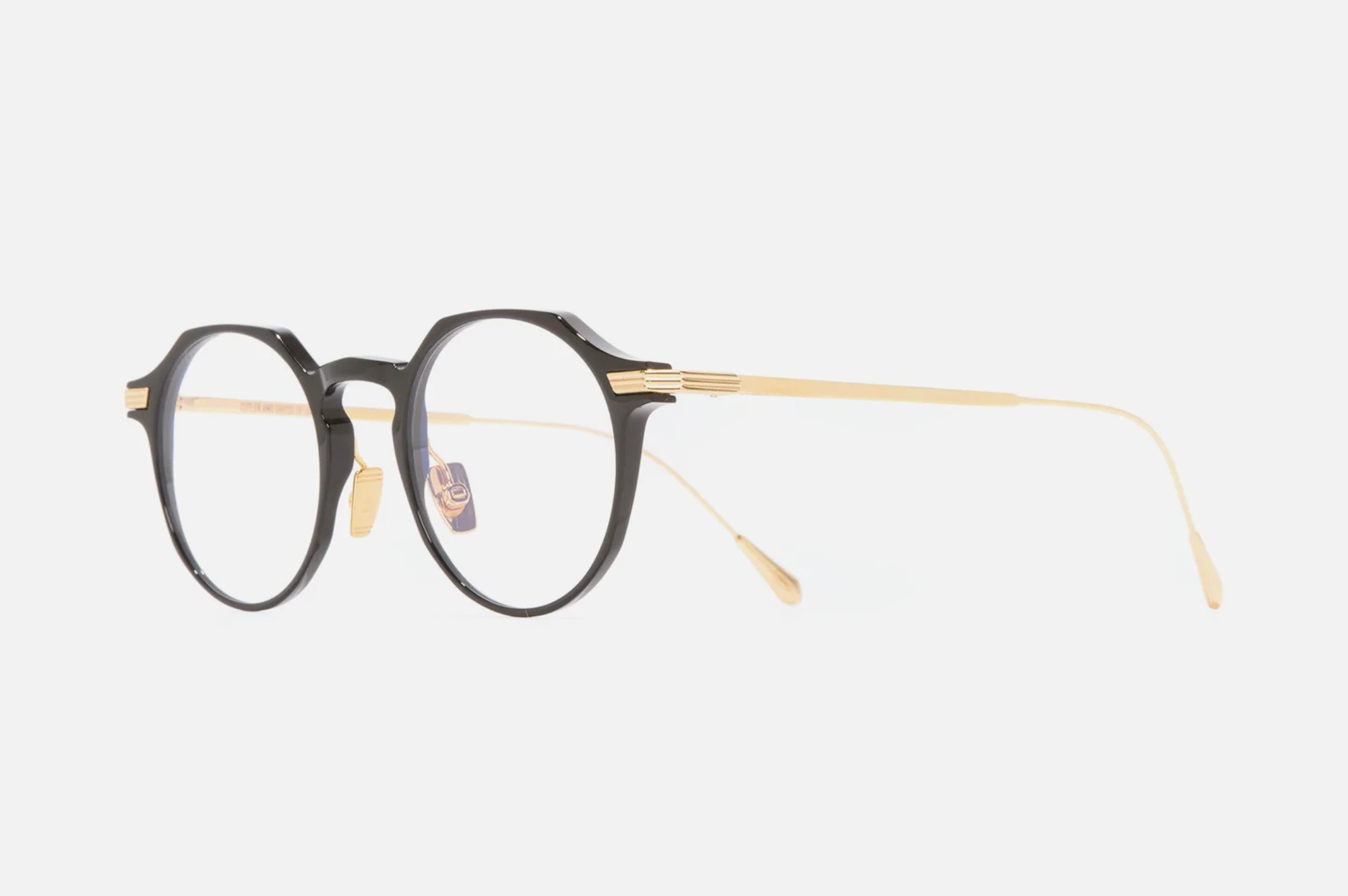 Occhiali da vista Cutler And Gross 0008 Black on 24K Yellow Gold + 18K Rhodium