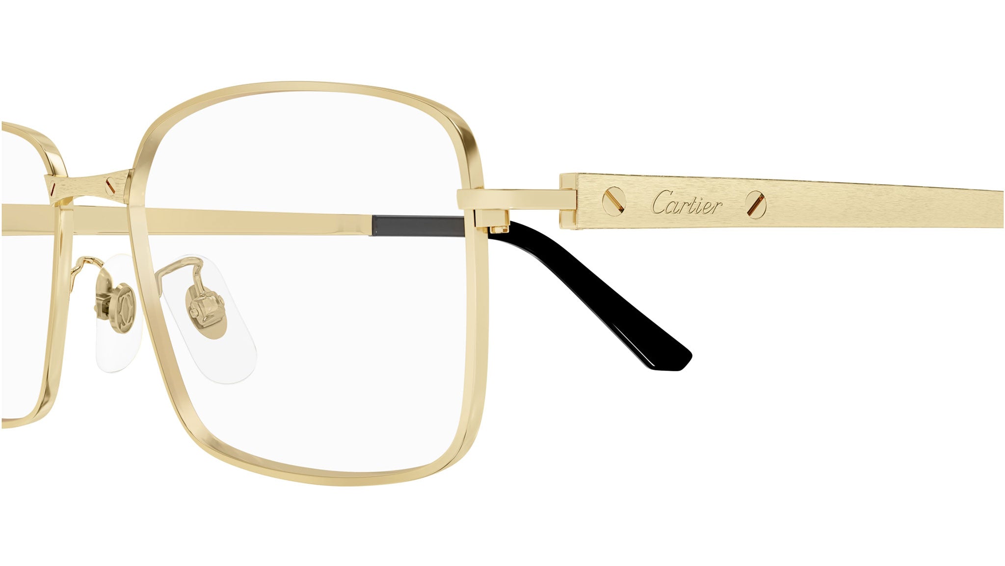 Occhiali da vista CARTIER CT0555OA Smooth and brushed golden finish