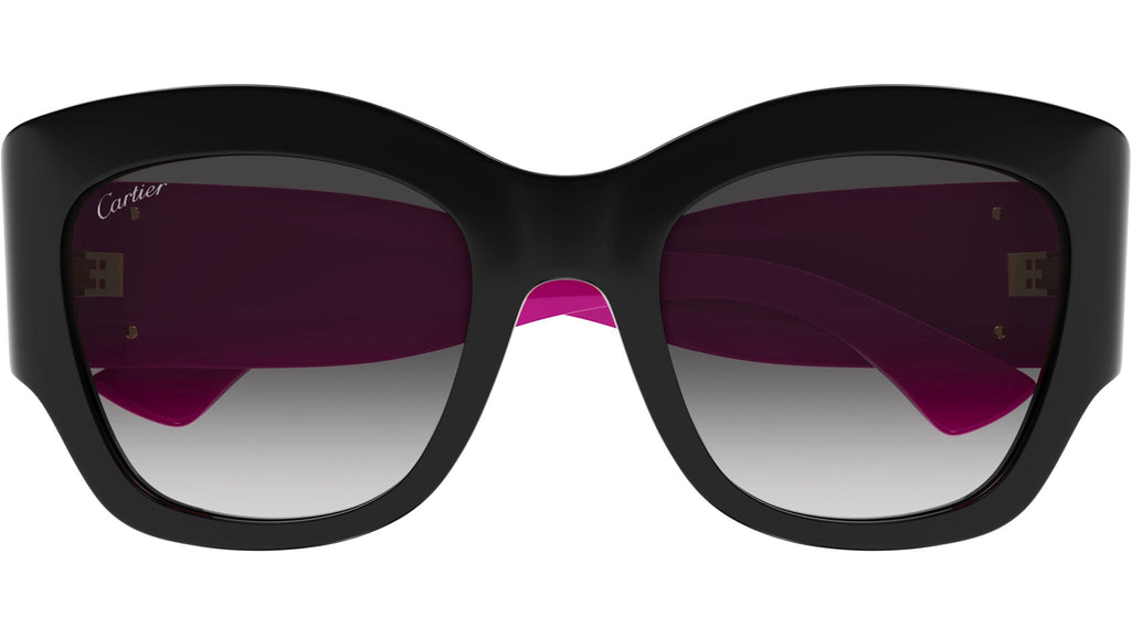 Occhiali da sole CARTIER CT0304S Bilayer black and fuchsia