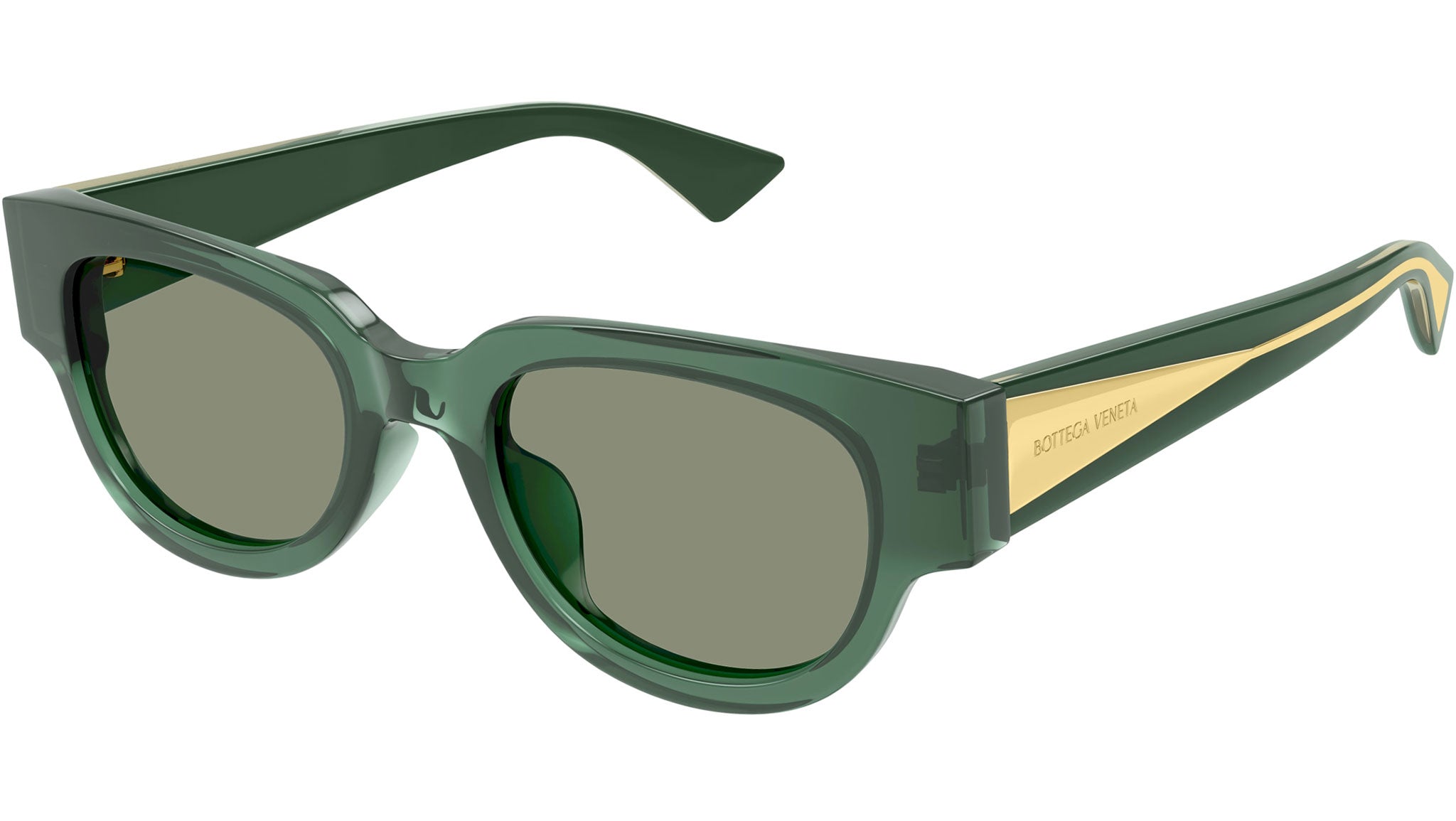 Occhiali da sole BOTTEGA VENETA BV1278SA Shiny transparent bottle green