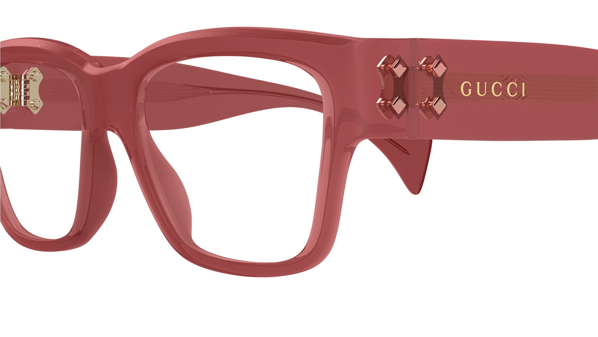 Occhiali da vista GUCCI GG1705O Shiny opal rose