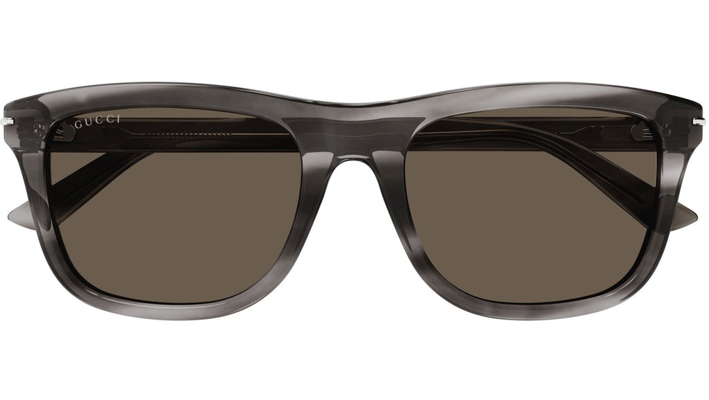 Occhiali da sole GUCCI GG1444S Shiny flamed taupe grey havana